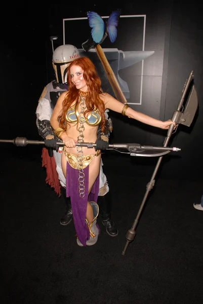 Phoebe Price al LeiasMetalBikini.com annuale Slave Leia Group Foto al ComicCon, San Diego Convention Center, San Diego, CA. 07-23-10 — Foto Stock