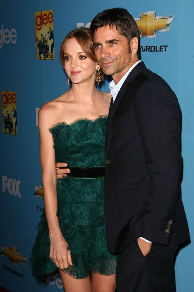 Jayma Mays and John Stamos — Stock Photo, Image