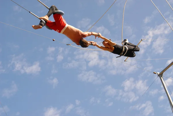Джули Касем на дне рождения Керри Касем, в школе Flying Gaona Brothers Trapeze School, Woodland Hills, CA. 07-11-10 — стоковое фото