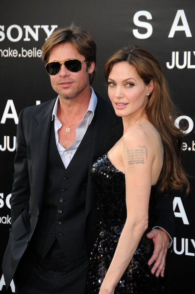 Brad Pitt, Angelina Jolie Stock Photo