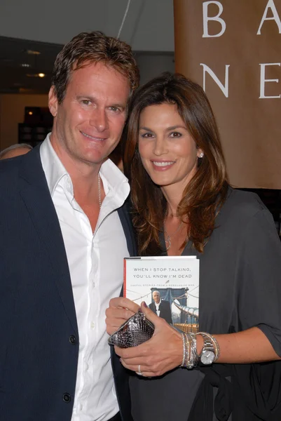 Rande gerber en cindy crawford — Stockfoto