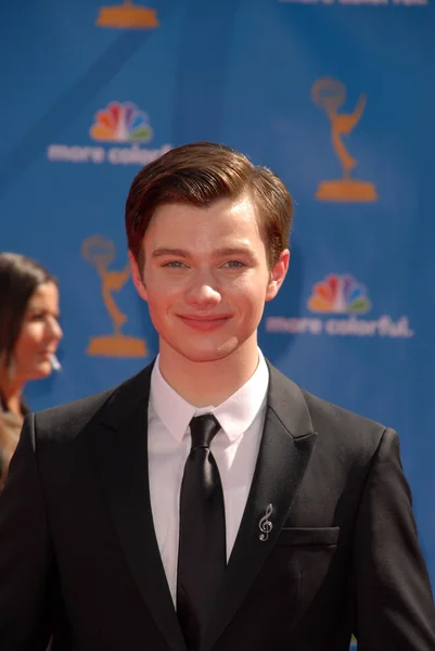Chris Colfer at the 62nd Annual Primetime Emmy Awards, Nokia Theater, Los Angeles, CA. 08-29-10 — Stock fotografie