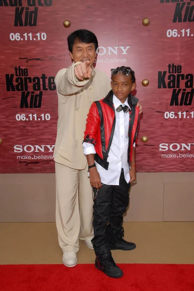 Jackie Chan and Jaden Smith — Stock Photo, Image