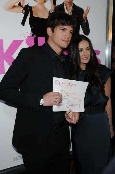 Ashton Kutcher and Demi Moore — Stock Photo, Image