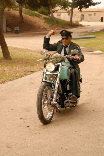 Damian Chapa na natáčení druhého dne natáčení "Brando Neautorizováno", soukromá poloha, San Pedro, CA. 06-28-10 — Stock fotografie