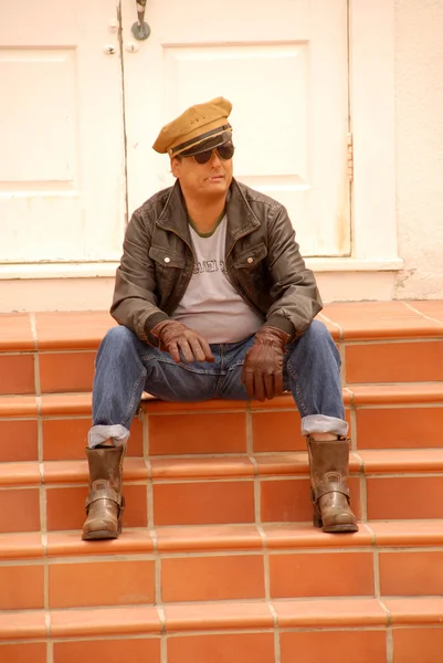 Damian Chapa no set do segundo dia de filmagem "Brando não autorizado", Localização Privada, San Pedro, CA. 06-28-10 — Fotografia de Stock