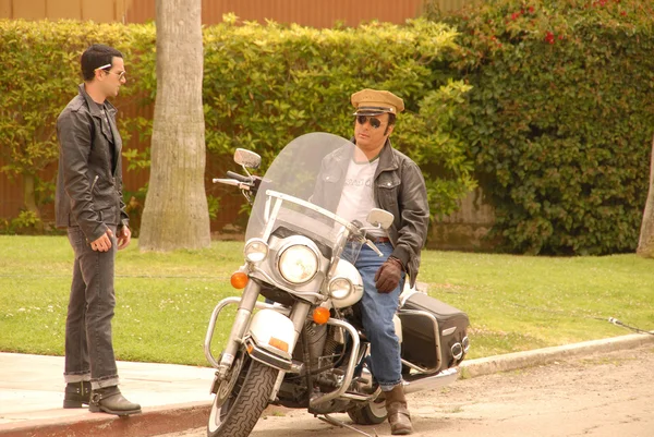 Damian Chapa en el set del segundo día de rodaje de "Brando No Autorizado", Ubicación Privada, San Pedro, CA. 06-28-10 — Foto de Stock