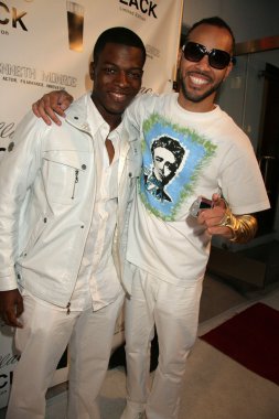 Cedric Sanders and Kenneth Monroe at the Cadillac Men's Fragrance Celebrity White Party, Style Lounge, Studio City, CA. 06-29-10