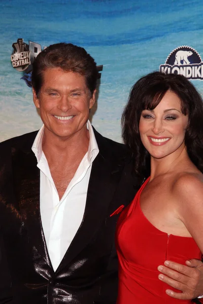 David Hasselhoff e Lori Kelly no Comedy Central Roast de David Hasselhoff, Sony Studios, Culver City, CA. 08-01-10 — Fotografia de Stock