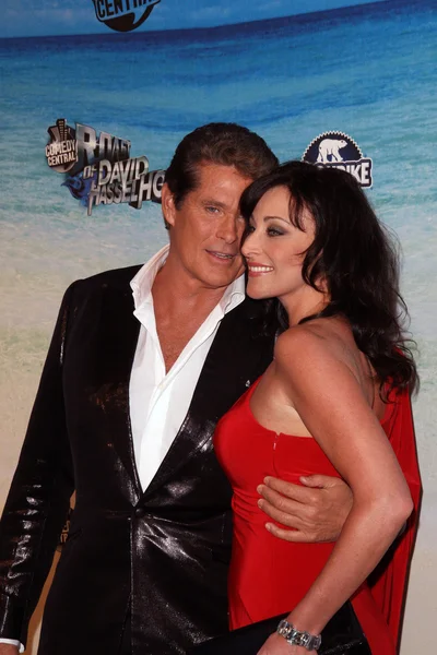 David Hasselhoff and Lori Kelly at the Comedy Central Roast of David Hasselhoff, Sony Studios, Culver City, CA. 08-01-10 — Stock Photo, Image