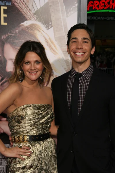 Drew Barrymore e Justin Long — Fotografia de Stock