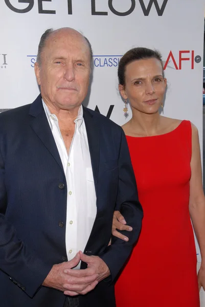 Robert duvall und ehefrau — Stockfoto