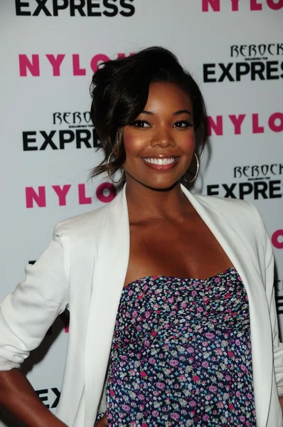 Gabrielle Union at Nylon Magazine and Express Present The Denim Issue Party, The London, Los Angeles, CA. 08-10-10 — Stock Photo, Image