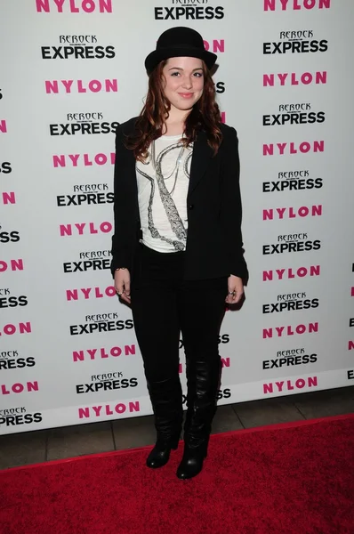 Jennifer Stone at Nylon Magazine and Express Present The Denim Issue Party, The London, Los Angeles, CA. 08-10-10 — Stock Photo, Image