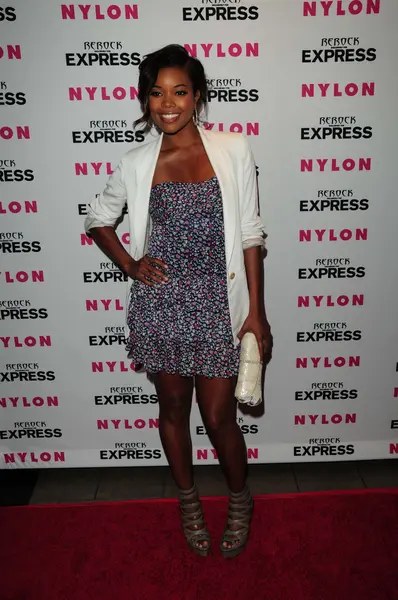 Gabrielle Union at Nylon Magazine and Express Present The Denim Issue Party, The London, Los Angeles, CA. 08-10-10 — Stock Photo, Image