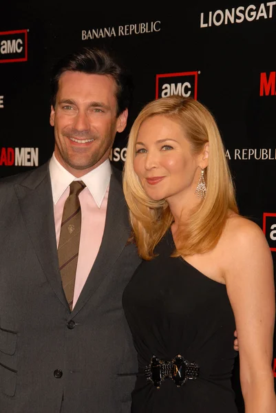 Jon Hamm e Jennifer Westfeldt — Foto Stock