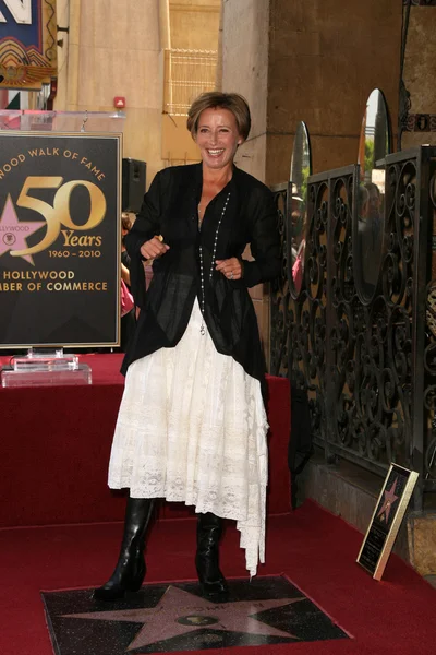 Emma Thompson at the induction ceremony for Emma Thompson into the Hollywood Walk of Fame, Hollywood, CA. 08-06-10 — Stockfoto