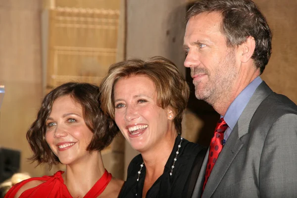 Maggie Gyllenhaal, Emma Thompson and Hugh Laurie — Stock Photo, Image