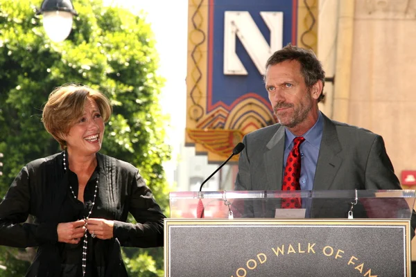 Emma Thompson, Hugh Laurie at the induction ceremony for Emma Thompson into the Hollywood Walk of Fame, Hollywood, CA. 08-06-10 — Φωτογραφία Αρχείου