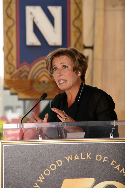 Emma Thompson at the induction ceremony for Emma Thompson into the Hollywood Walk of Fame, Hollywood, CA. 08-06-10 — ストック写真