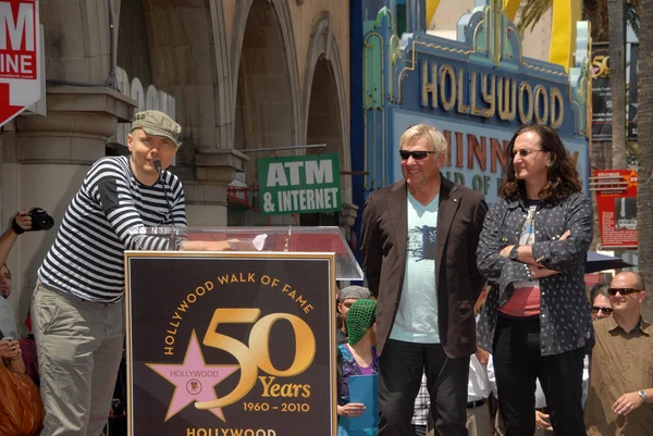 Billy Corgan, Alex Lifeson, Geddy Lee — Fotografia de Stock