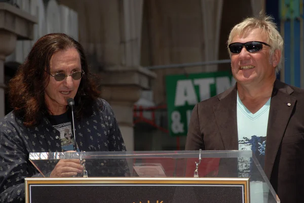 Geddy lee en alex lifeson — Stockfoto