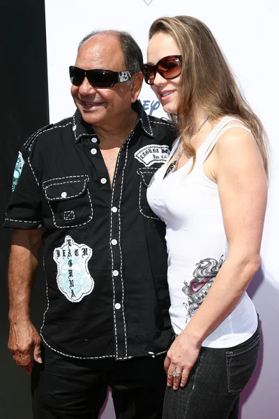 Cheech Marin y Natasha Rubin — Foto de Stock