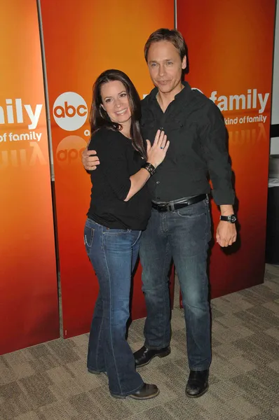 Holly Marie Combs e Chad Lowe no Disney ABC Television Group Summer Press Junket, ABC Studios, Burbank, CA. 05-15-10 — Fotografia de Stock