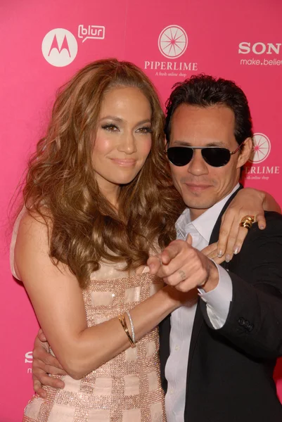 Jennifer Lopez and Marc Anthony — Stock Photo, Image