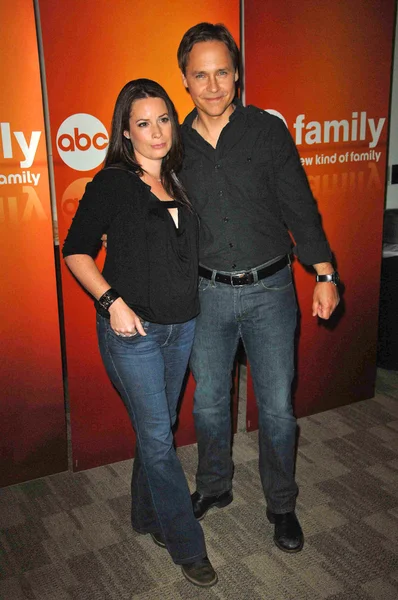 Holly Marie Combs e Chad Lowe no Disney ABC Television Group Summer Press Junket, ABC Studios, Burbank, CA. 05-15-10 — Fotografia de Stock