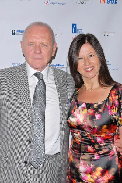 Anthony Hopkins, Stella Arroyave — Stock Photo, Image