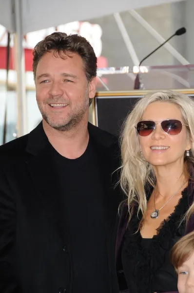 Russell Crowe, Danielle Spencer — Stockfoto