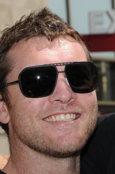 Sam worthington tijdens de russell crowe ster ceremonie — Stockfoto