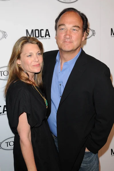 Jim Belushi e esposa — Fotografia de Stock