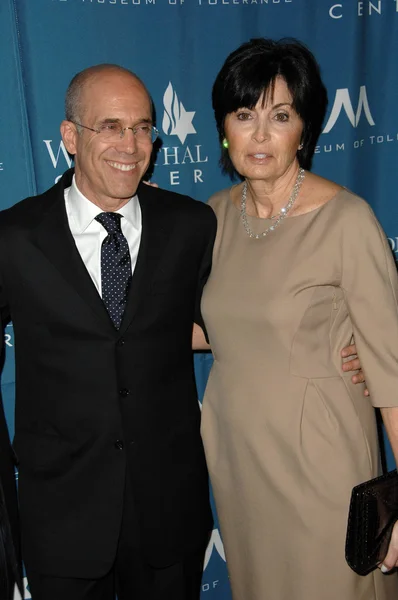 Jeffrey Katzenberg și soția sa la Simon Wiesenthal Center 's 2010 Humanitarian Award, Beverly Wilshire Hotel, Beverly Hills, CA. 05-05-10 — Fotografie, imagine de stoc