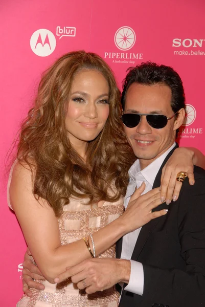 Jennifer Lopez and Marc Anthony — Stock Photo, Image