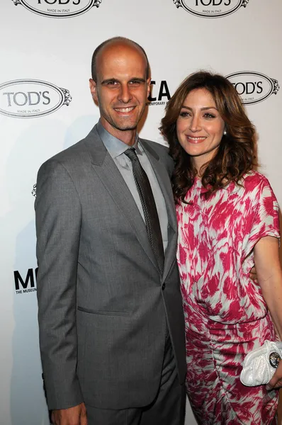 Eduardo Ponti and Sasha Alexander — Stock Photo, Image