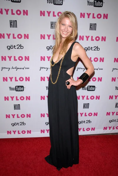 Caitlin Gerard at the NYLON Magazine's May Issue Young Hollywood Launch Party, Roosevelt Hotel, Hollywood, CA. 05-12-10 — Stock Photo, Image