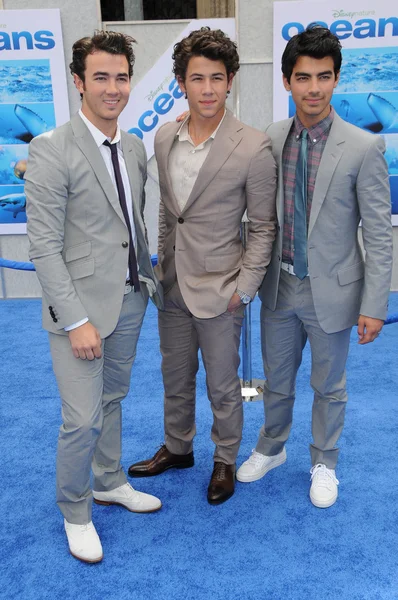 Kevin Jonas, Nick Jonas and Joe Jonas — Stock Photo, Image