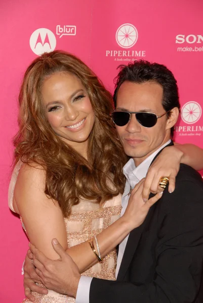 Jennifer Lopez e Marc Anthony — Fotografia de Stock