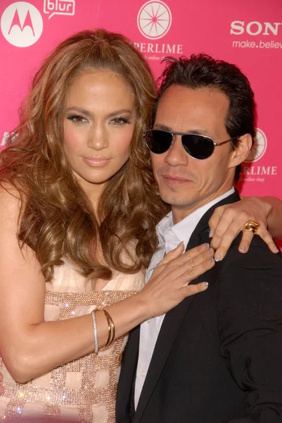 Jennifer Lopez and Marc Anthony — Stock Photo, Image