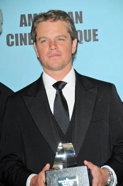 Matt Damon en la 24ª Ceremonia Anual de Premios Cinematográficos Americanos en honor a Matt Damon, Beverly Hilton hotel, Beverly Hills, CA. 03-27-10 —  Fotos de Stock