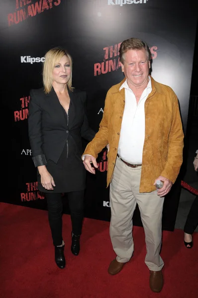 Tatum O'Neal and Ryan O'Neal — Stock Photo, Image