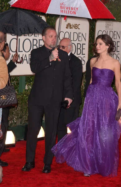 Jesse James and Sandra Bullock at the 67th Annual Golden Globe Awards, Beverly Hilton Hotel, Beverly Hills, CA. 01-17-10 — Stok fotoğraf