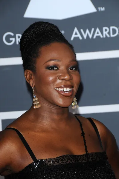 India.Arie at the 52nd Annual Grammy Awards - Arrivals, Staples Center, Los Angeles, CA. 01-31-10 — Zdjęcie stockowe