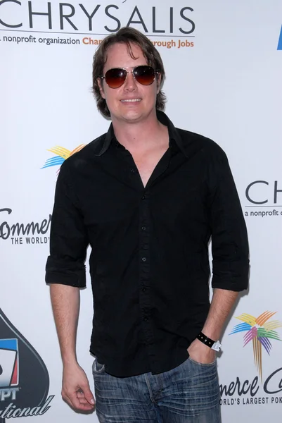 Jeremy London op de World Poker Tour Celebrity Invitational toernooi, Commerce Casino, Commerce, Ca. 02-20-10 — Stockfoto