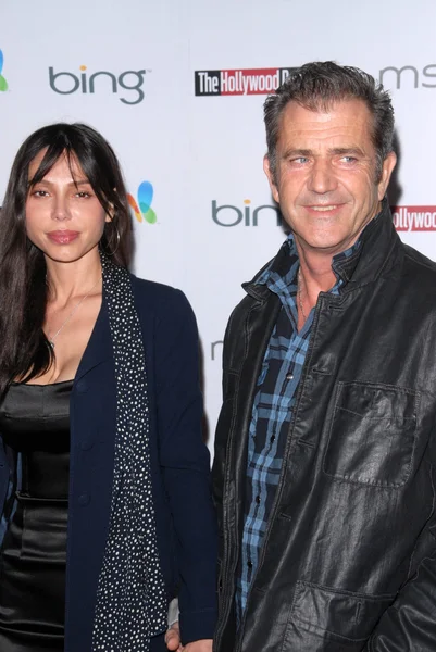 Oksana Grigorieva and Mel Gibson at the Hollywood Reporter's Nominee's Night at the Mayor's Residence, presented by Bing and MSN, Private Location, Los Angeles, CA. 03-04-10 — Stock Photo, Image