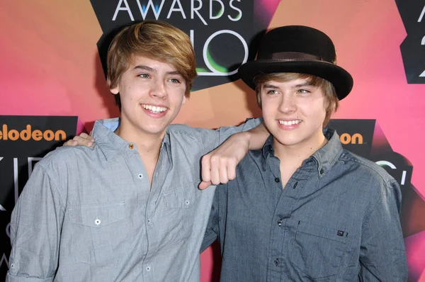 Dylan and Cole Sprouse at the Nickelodeon's 23rd Annual Kids' Choice Awards, UCLA's Pauley Pavilion, Westwood, CA 03-27-10 — Stok fotoğraf