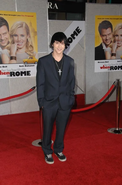 Mitchel Musso na "světové premiéře" v Římě, v El. Capitan Theatre, Hollywood, CA. 01-27-10 — Stock fotografie