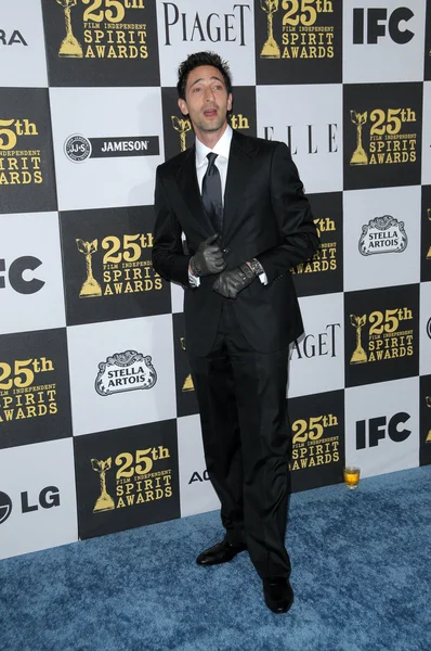Adrien Brody en los 25th Film Independent Spirit Awards, Nokia Theatre L.A. Live, Los Angeles, CA. 03-06-10 — Foto de Stock